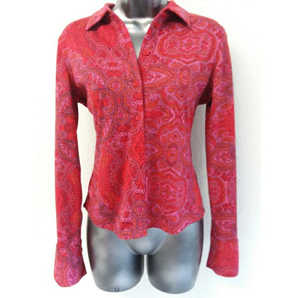 Velvet Button Down Shirt /Top